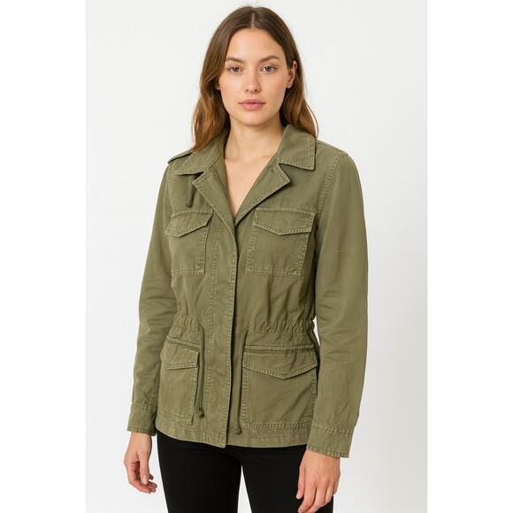 Madewell Outbound Utility Jacket Parka Olive Military Green Canvas Size XS - Picture 1 of 10